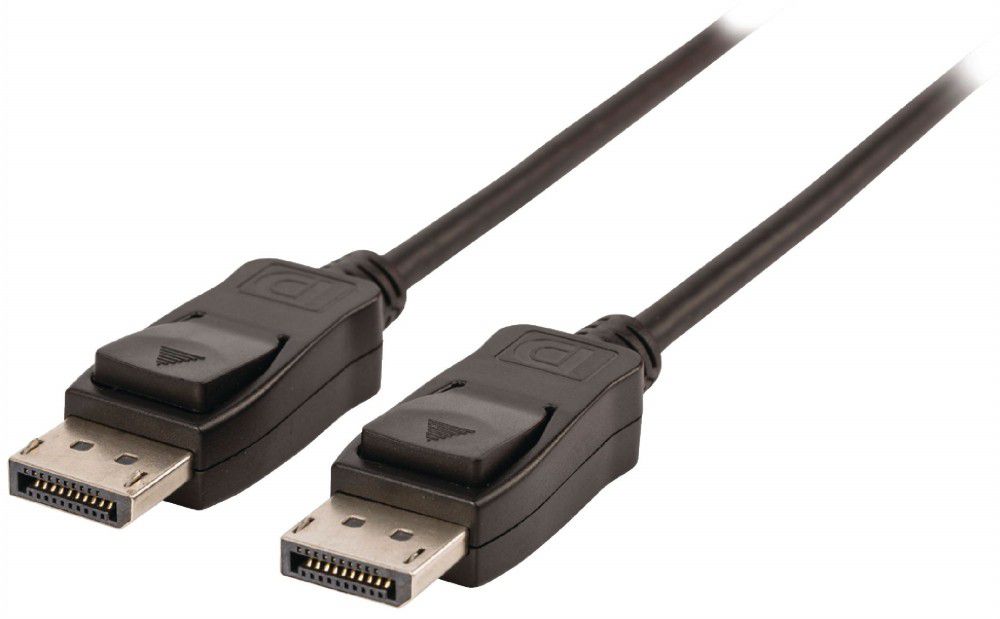 Kábel DisplayPort: DisplayPort apa – DisplayPort apa, 2,00 m, fekete fotó, illusztráció : VLCP37000B20
