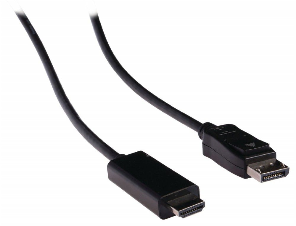 DisplayPort HDMI átalakító-kábel: DisplayPort apa – HDMI apa csatlakozó 2m feke fotó, illusztráció : VLCP37100B20
