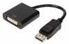 DisplayPort DVI átalakító: DisplayPort apa – DVI-D 24+1 tűs anya 0,2m fekete VLCP37250B02 Technikai adatok