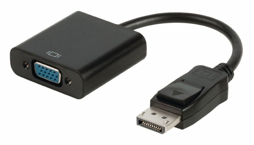 DisplayPort Kábel DisplayPort Dugó - VGA Aljzat 0.20 m Fekete - Már nem forgalm fotó, illusztráció : VLCP37350B02