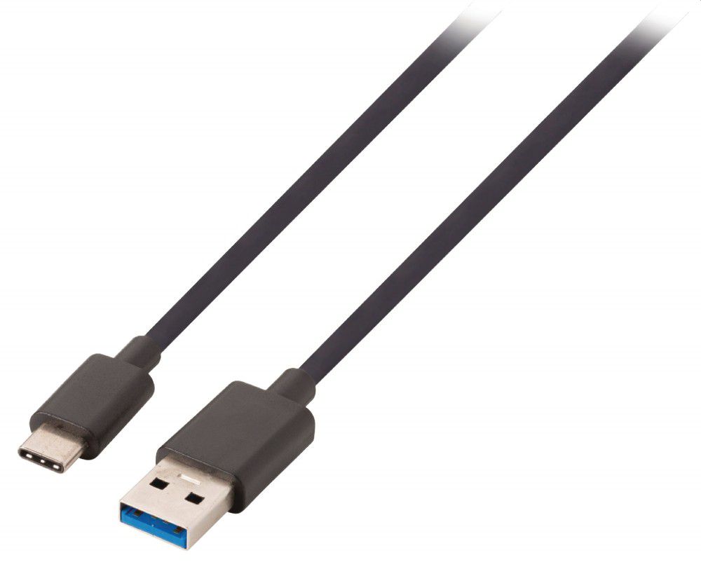 USB 3.0 Kábel USB-C Dugó - A Dugasz 1.00 m Fekete - Már nem forgalmazott termék fotó, illusztráció : VLCP61600B10