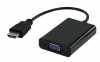 Átalakító HDMI - VGA 20cm High Speed HDMI - DSUB15 kábel