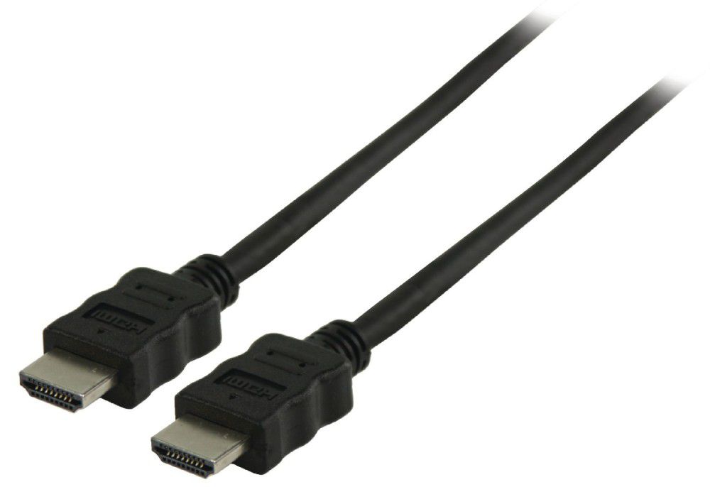 HDMI kábel 1.4 HDMI csatlakozó HDMI csatlakozó 90°-os 2m fekete fotó, illusztráció : VLVB34200B20