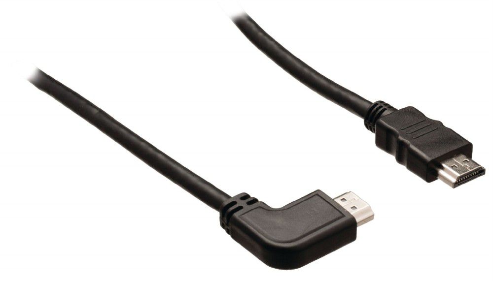 HDMI kábel 1.4 HDMI csatlakozó HDMI csatlakozó balos sarok 3m fekete fotó, illusztráció : VLVB34250B30