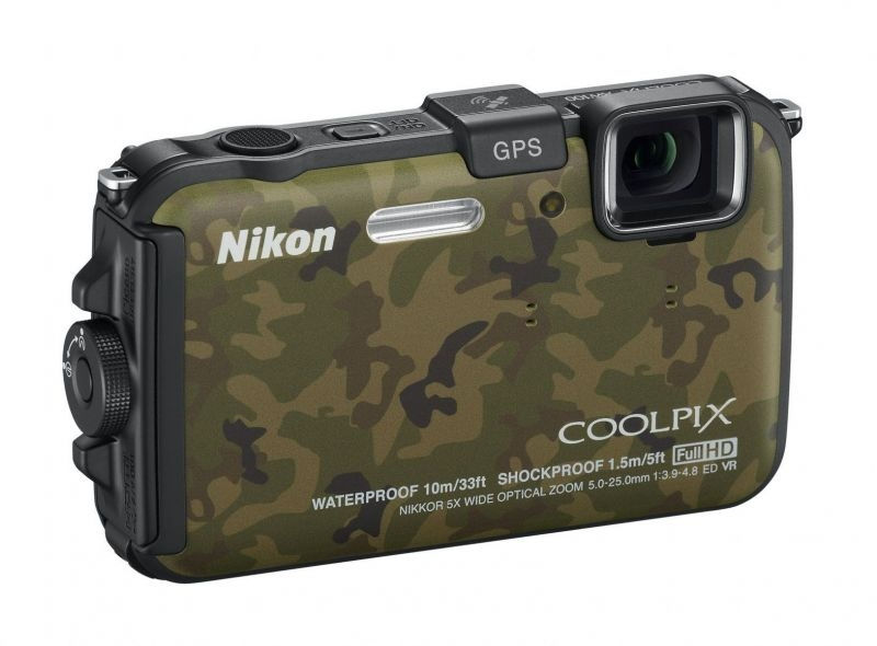 Nikon Coolpix AW100 terepszínű 16MP digitális fényképezőgép fotó, illusztráció : VMA894E1