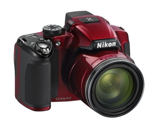 NIKON Coolpix P510 Vörös 16MP digitális fényképezőgép fotó, illusztráció : VMA912E1