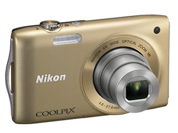NIKON Coolpix S3300 Arany 16MP digitális fényképezőgép fotó, illusztráció : VMA953E1