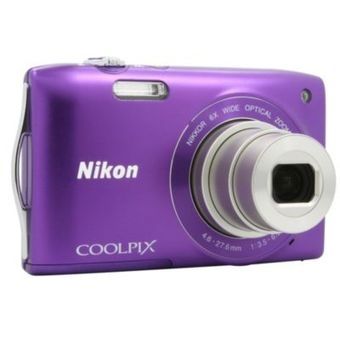 Nikon Coolpix S3300 Lila 16MP digitális fényképezőgép fotó, illusztráció : VMA954E1