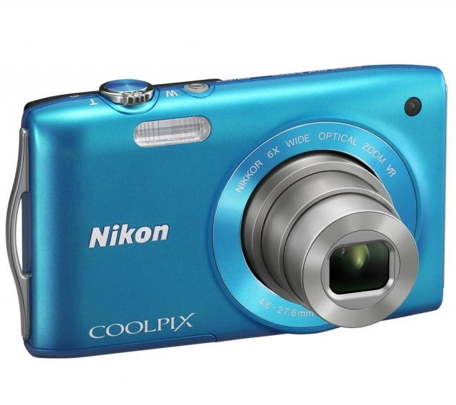 Nikon Coolpix S3300 Kék 16MP digitális fényképezőgép fotó, illusztráció : VMA957E1