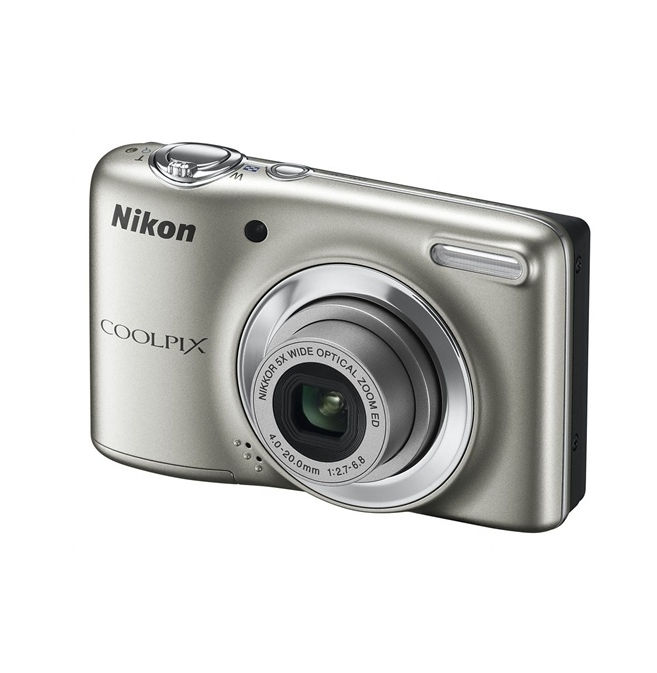 NIKON Coolpix L25 Ezüst Starter Kit 10MP digitális fényképezőgép fotó, illusztráció : VMA990KH02