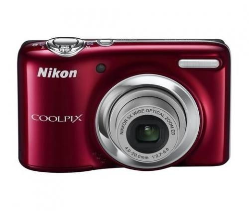 NIKON Coolpix L25 Vörös 10MP digitális fényképezőgép 2 Nikon szervizben fotó, illusztráció : VMA993E1