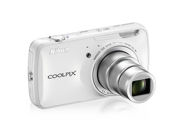 Nikon COOLPIX S800c fehér android digitális fényképezőgép fotó, illusztráció : VNA200E1