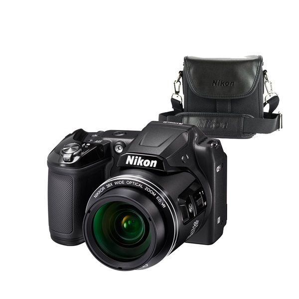 Digitális fényképezőgép Nikon Coolpix L840 + CS-P08 tok Fekete fotó, illusztráció : VNA770K001