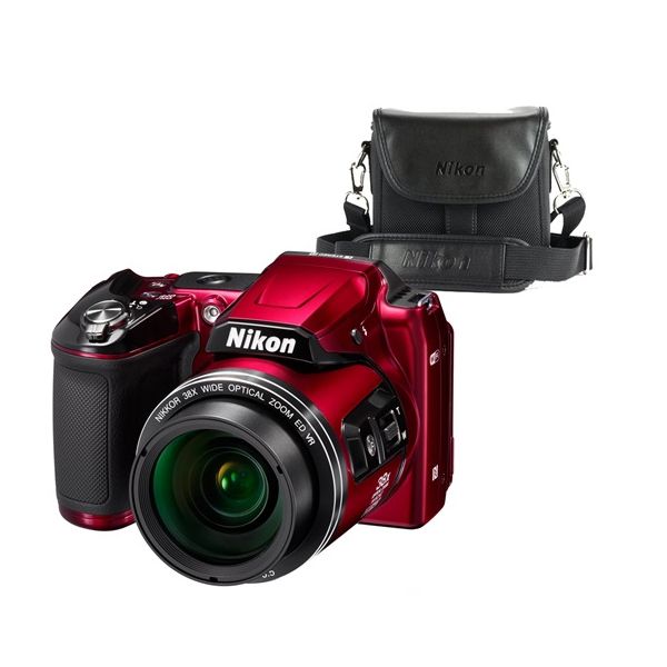 Digitális fényképezőgép Nikon Coolpix L840 + CS-P08 tok Vörös fotó, illusztráció : VNA771K001