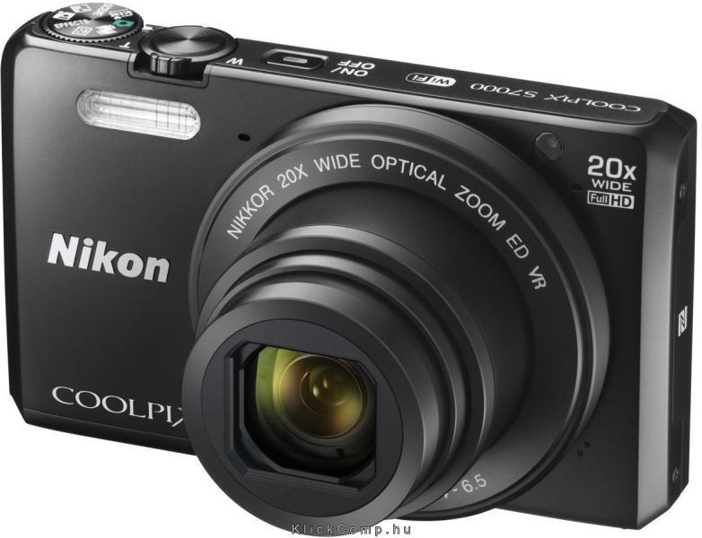 Nikon Coolpix S7000 Fekete digitális fényképezőgép fotó, illusztráció : VNA800E1