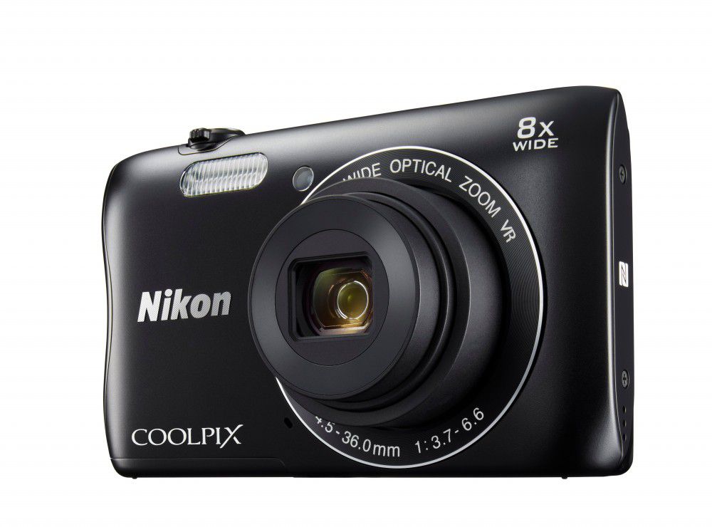 Digitális fényképezőgép Nikon Coolpix S3700 Fekete fotó, illusztráció : VNA821E1