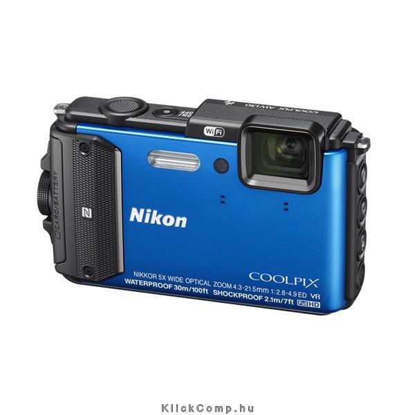 Nikon Coolpix AW130 Kék digitális fényképezőgép fotó, illusztráció : VNA841E1
