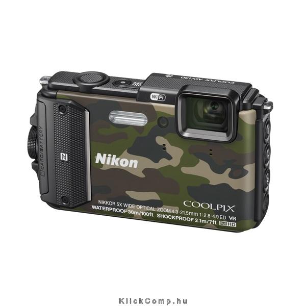 Nikon Coolpix AW130 Terepszínű digitális fényképezőgép fotó, illusztráció : VNA843E1