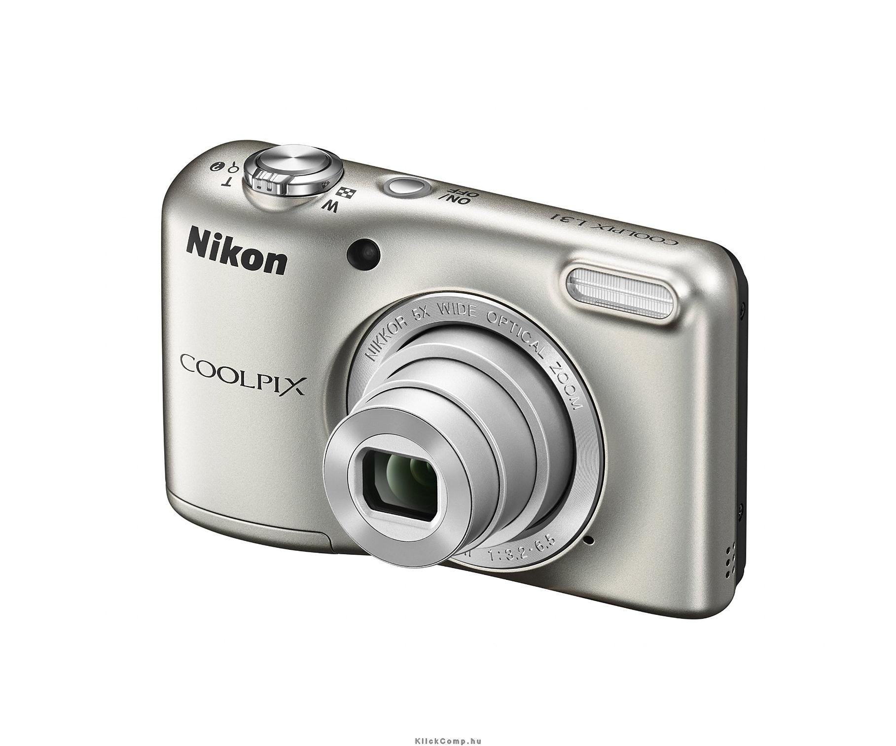 Fényképezőgép Nikon Coolpix L31 Ezüst digitális fotó, illusztráció : VNA870E1