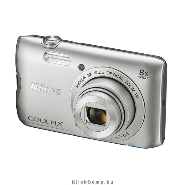 Nikon Coolpix A300 Ezüst digitális fényképezőgép fotó, illusztráció : VNA960E1