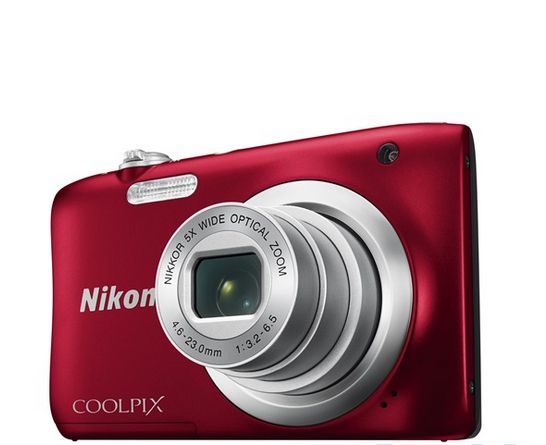 Nikon Coolpix A100 Vörös digitális fényképezőgép fotó, illusztráció : VNA972E1