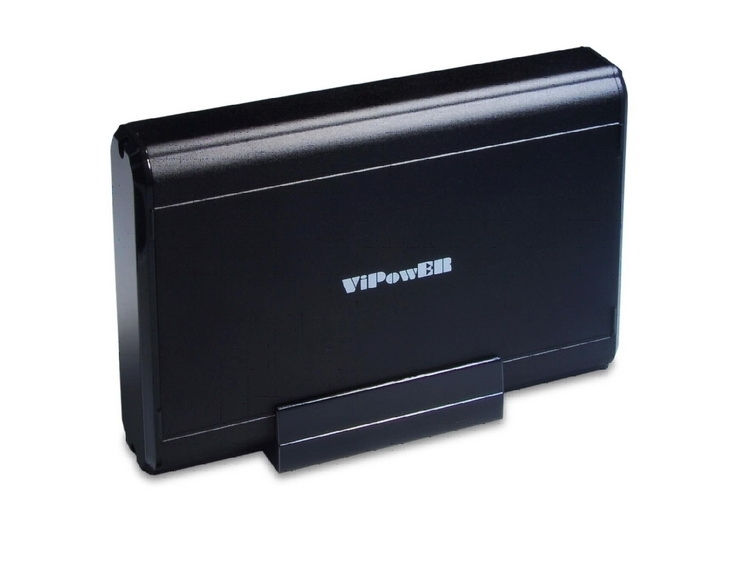 Vipower 3,5 USB2 alu külső ház,SATA,fek fotó, illusztráció : VPAS35018P