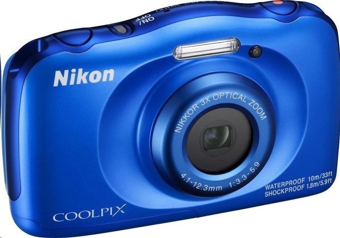Digitális fényképezőgép Nikon Coolpix W100 Kék fotó, illusztráció : VQA011E1