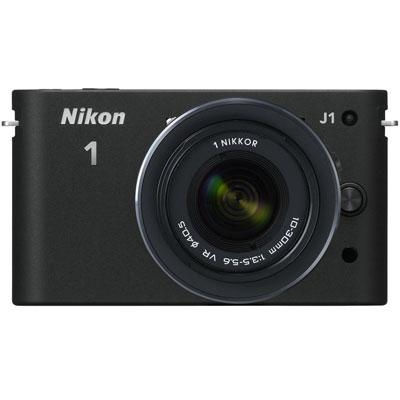 Nikon 1 J1 + 10-30mm VR + 10mm Kit Fekete cserélhető optikás digitális fényképe fotó, illusztráció : VVA151K004