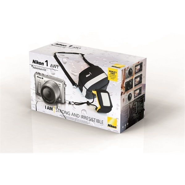 Digitális fényképezőgép Nikon 1 AW1 + 11-27.5mm fekete cserélhető optikás Adven fotó, illusztráció : VVA201K003