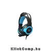Gamer Headset mikrofonos fekete/kék ACME Aula Shax Fejhallgató