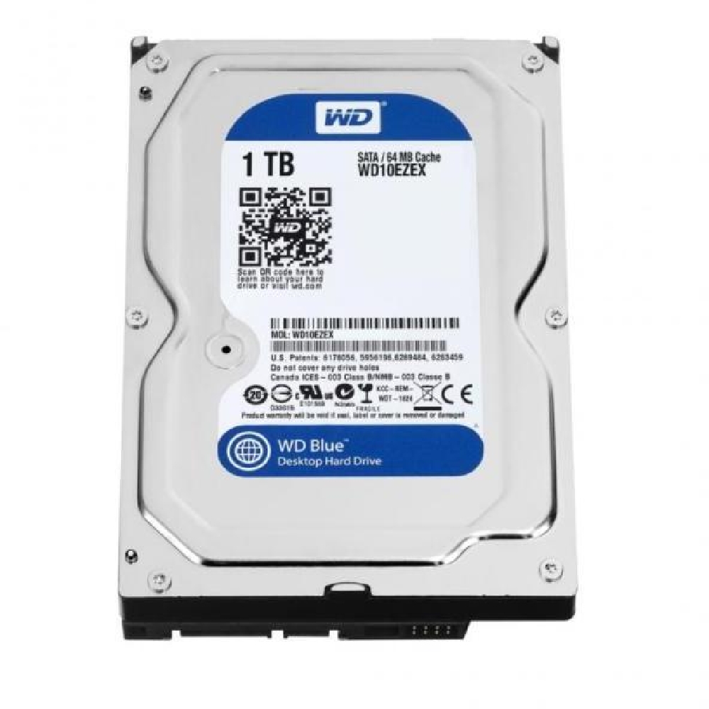 1TB 3,5  HDD SATA3 7200RPM 64MB belső Western Digital Blue Caviar fotó, illusztráció : WD10EZEX