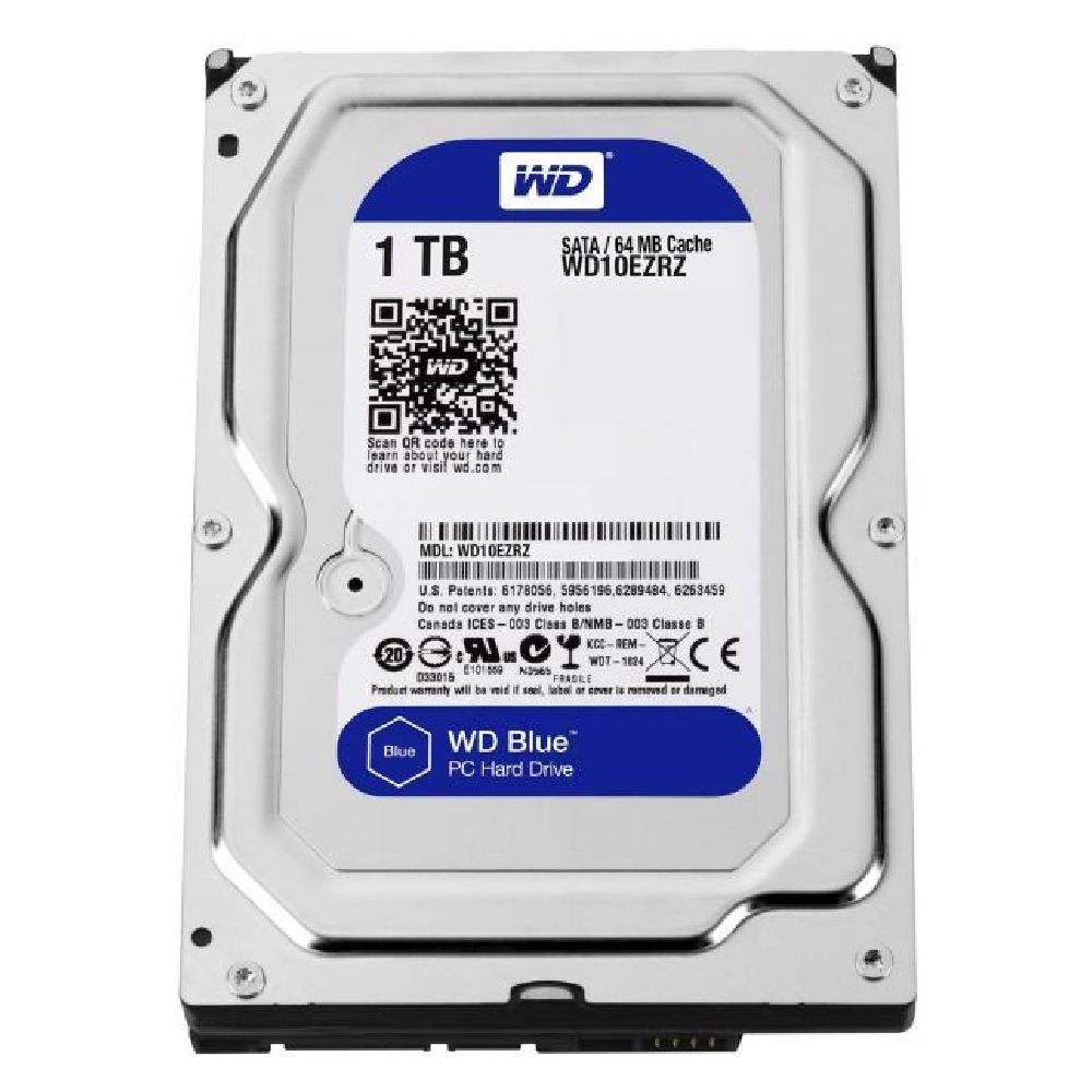 1TB 3,5  HDD SATA3 64MB Western Digital Blue fotó, illusztráció : WD10EZRZ