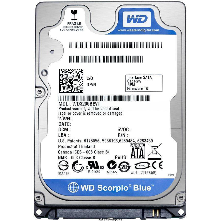 1TB 2,5  HDD notebook Western Digital Scorpio Blue fotó, illusztráció : WD10JPVX