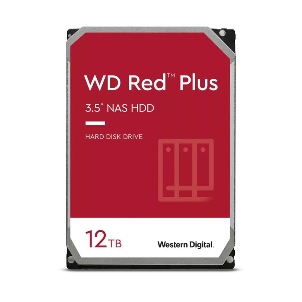 12TB 3.5  HDD SATA3 7200rpm 256MB Red Plus (CMR) Western Digital fotó, illusztráció : WD120EFBX