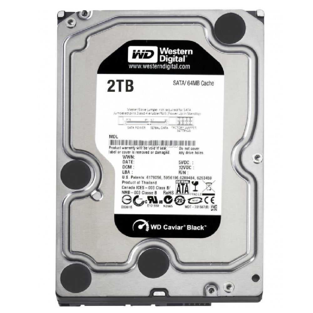 2TB 3,5  HDD SATA3 Western Digital Black Refurbished fotó, illusztráció : WD2003FZEXREF