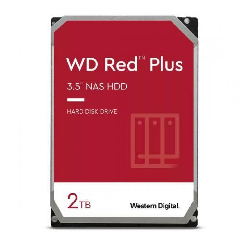 2TB 3,5  HDD SATA3 Western Digital Caviar Red Plus fotó, illusztráció : WD20EFPX