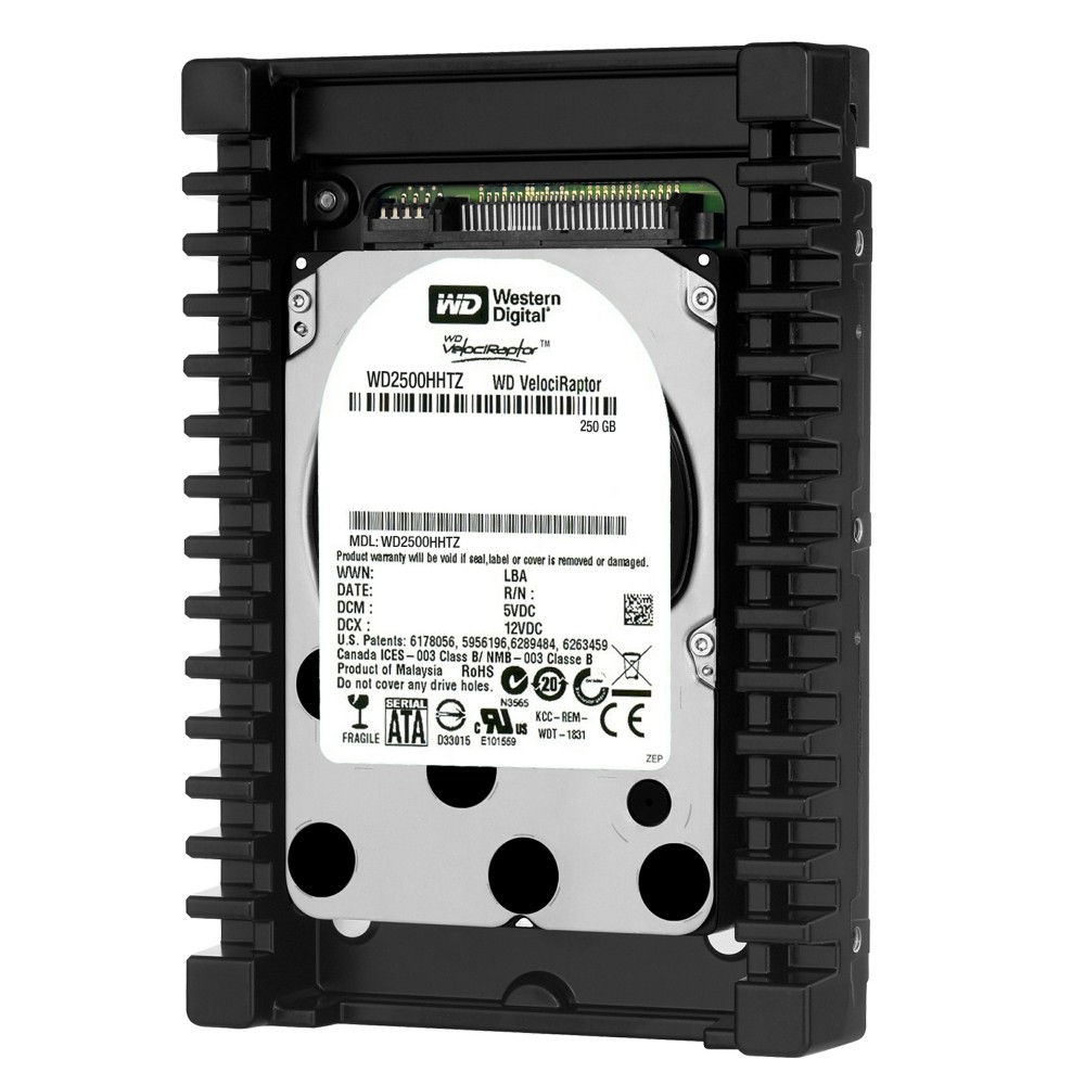 250GB 3,5  SATA-600 HDD Desktop Western Digital Velociraptor fotó, illusztráció : WD2500HHTZ