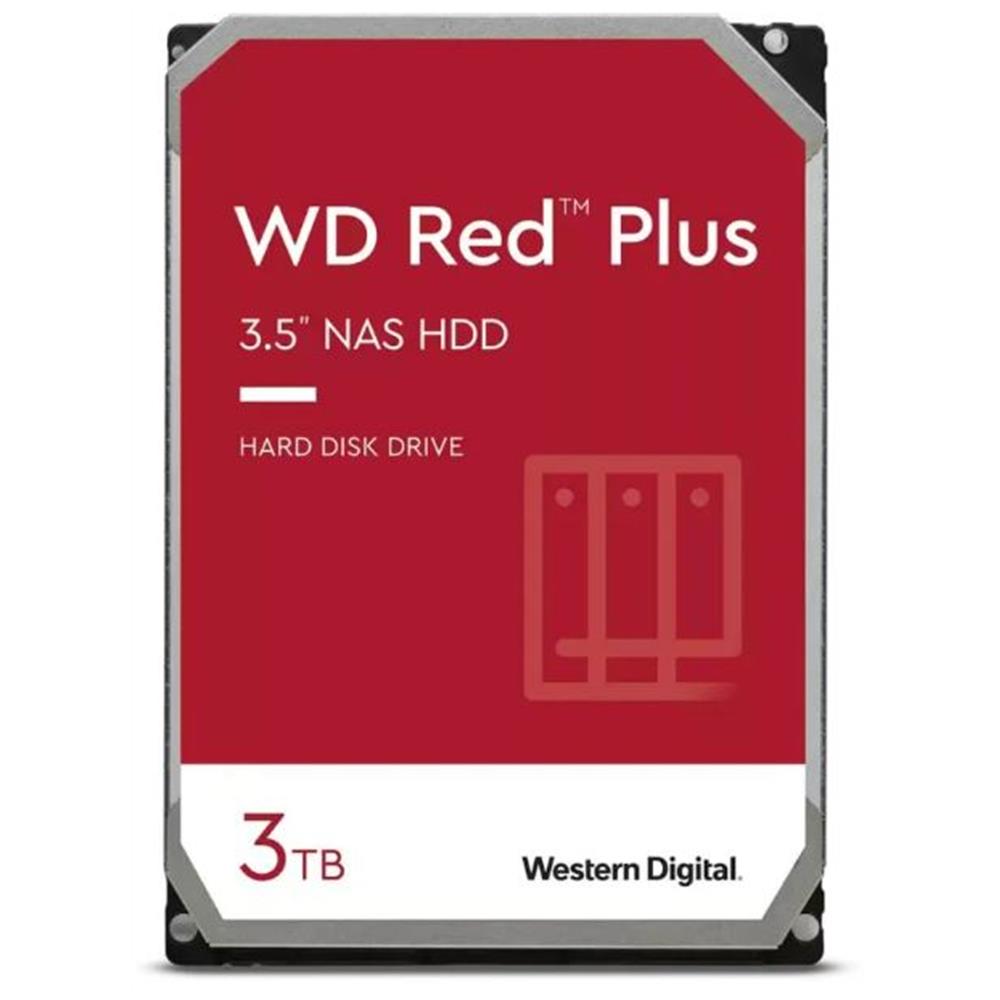 3TB 3,5  HDD SATA3 Western Digital Red Plus fotó, illusztráció : WD30EFZX
