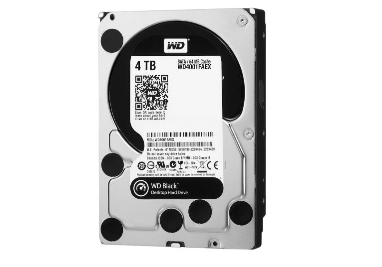 Western Digital 3,5  4000GB belső SATAIII 7200RPM 64MB Black Caviar winchester fotó, illusztráció : WD4001FAEX