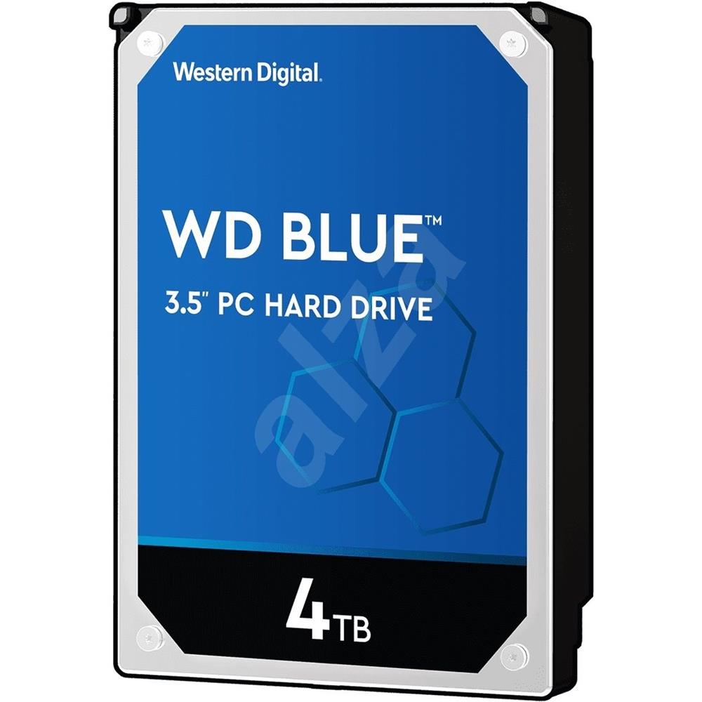 4TB 3,5  HDD SATA3 Western Digital Blue 5400RPM 256MB winchester fotó, illusztráció : WD40EZAZ