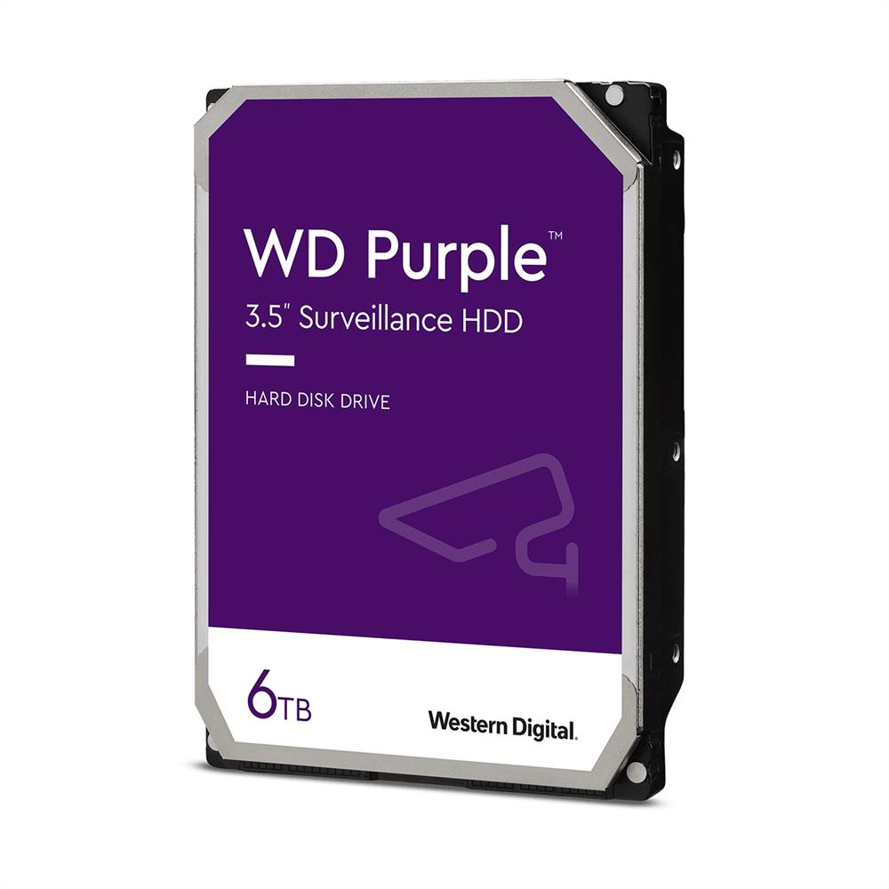 6TB 3,5  HDD SATA3 Western Digital Purple fotó, illusztráció : WD63PURZ