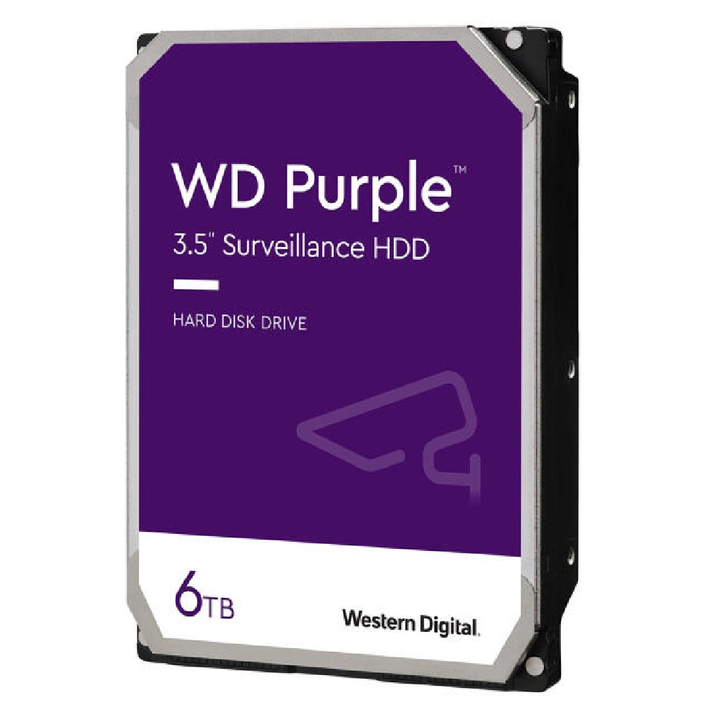6TB 3,5  HDD SATA3 Western Digital Caviar Purple fotó, illusztráció : WD64PURZ