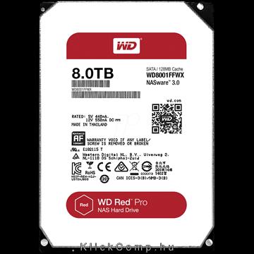 8TB 3,5   HDD SATA6Gb/s 7200 RPM WD Red Pro Desktop fotó, illusztráció : WD8001FFWX