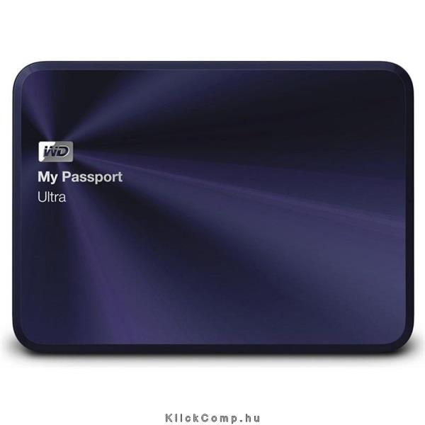 2TB Külső HDD 2,5  USB3.0 Western Digital MyPassport Ultra Metal Kék fotó, illusztráció : WDBEZW0020BBA-EESN