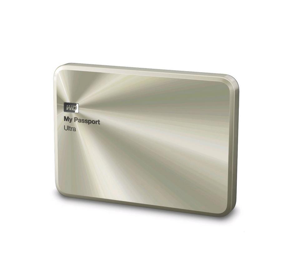 2TB külső HDD 2,5  Western Digital My Passport Ultra Metal arany fotó, illusztráció : WDBEZW0020BCG