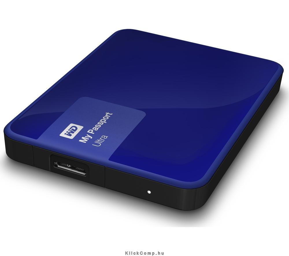 1TB Külső HDD 2,5  USB3.0 Kék Western Digital MyPassport Ultra fotó, illusztráció : WDBGPU0010BBL-EESN