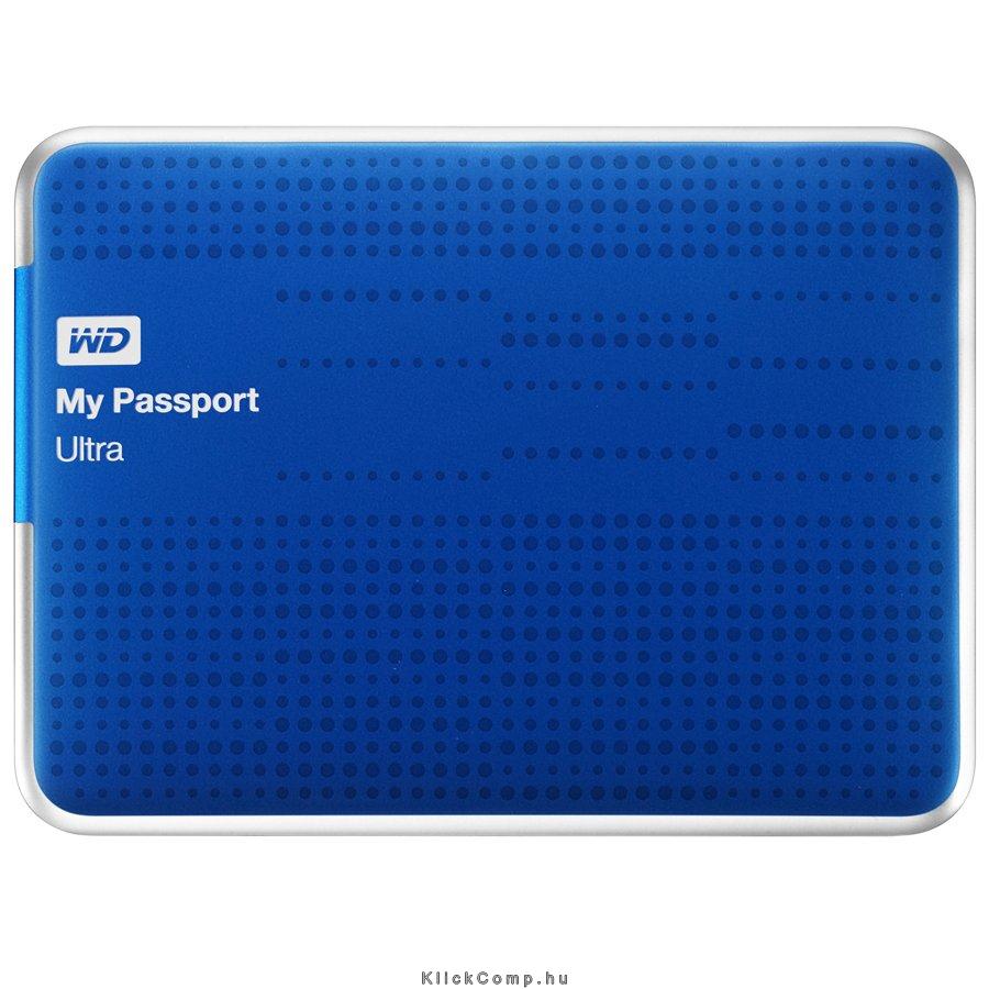 HDD External WD My Passport Ultra 2.5”, 500GB, USB 3.0 Blue fotó, illusztráció : WDBPGC5000ABL-EESN