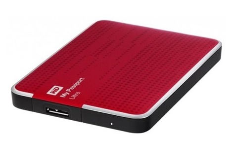 500GB külső HDD 2,5  Western Digital My Passport Ultra piros fotó, illusztráció : WDBPGC5000ARD