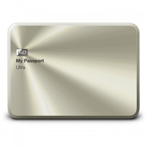 1TB külső HDD 2,5  Western Digital My Passport Ultra Metal arany fotó, illusztráció : WDBTYH0010BCG