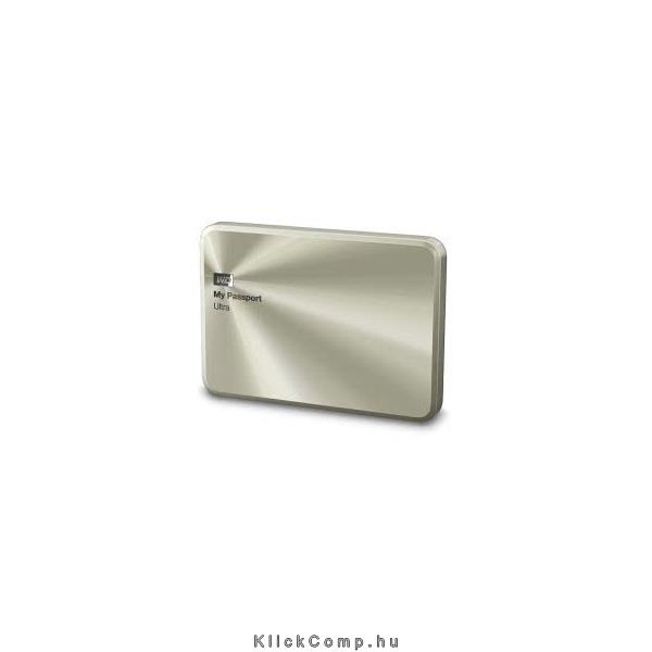 1TB Külső HDD 2,5  USB3.0 Western Digital MyPassport Ultra Metal Arany fotó, illusztráció : WDBTYH0010BCG-EESN